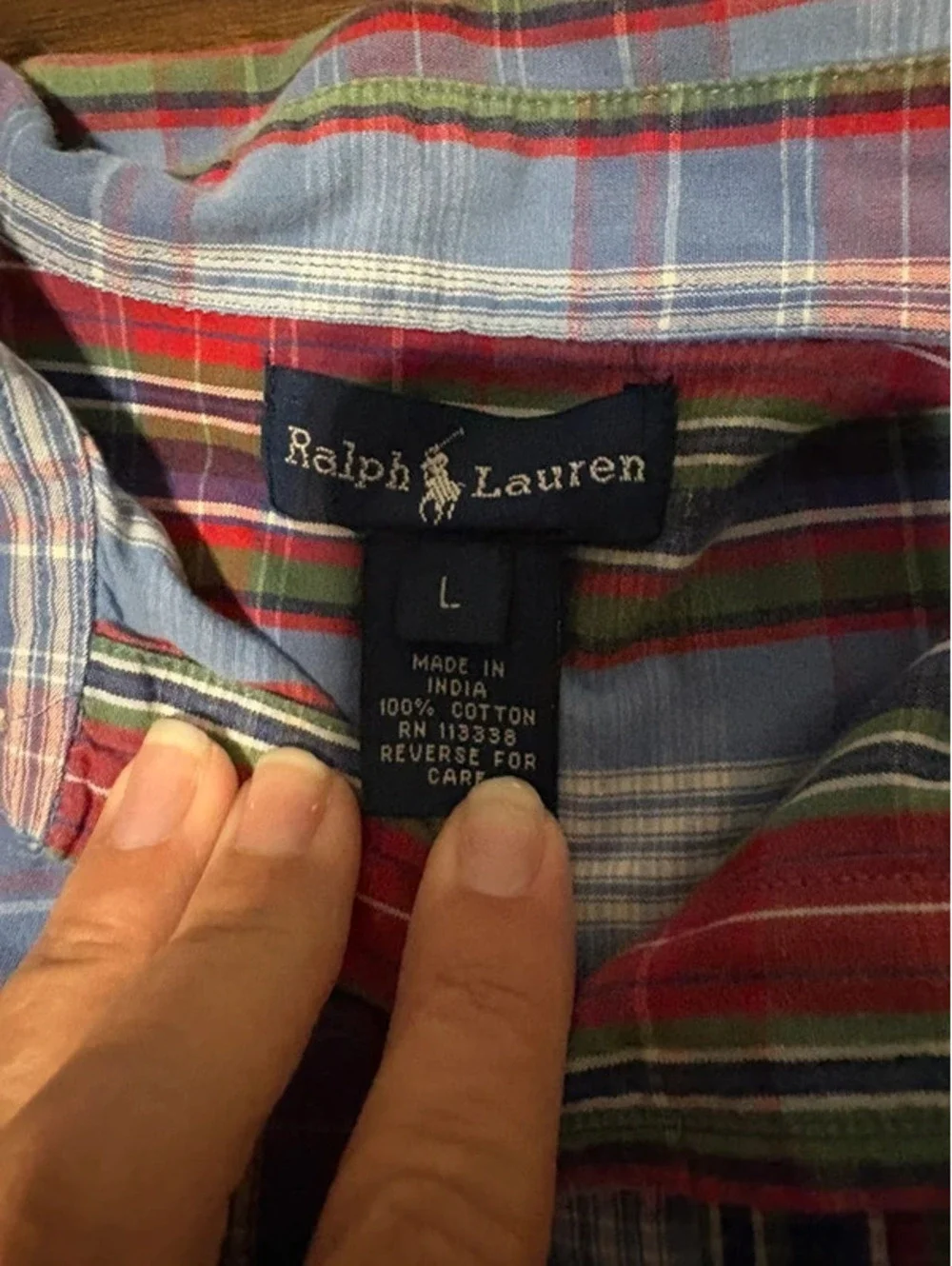 Boys Ralph Lauren size Large button up short sleeve